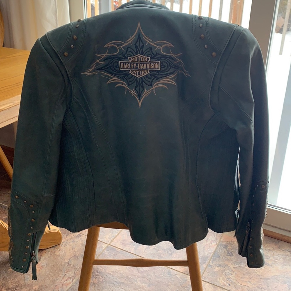 Harley Davidson Leather Bike Coat